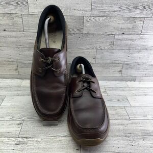 Timberland Smart Comfort Brown Leather Oxford Loafer‎ Shoes Men Size 12M